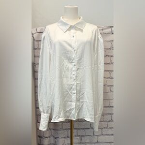 BTFBM :XXL Elegant White Women's Blouse